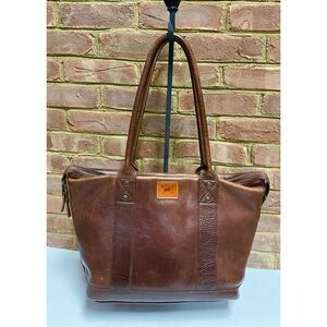 WILL Twenty Four Seven Brown Leather Tote Bag